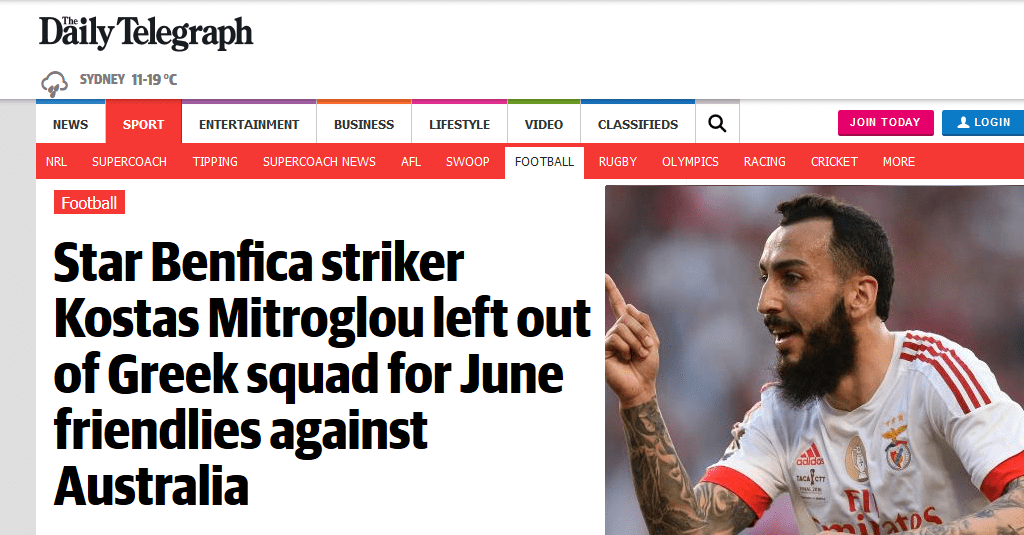 Ανακούφιση στην Αυστραλία για&nbsp;Μήτρογλου!